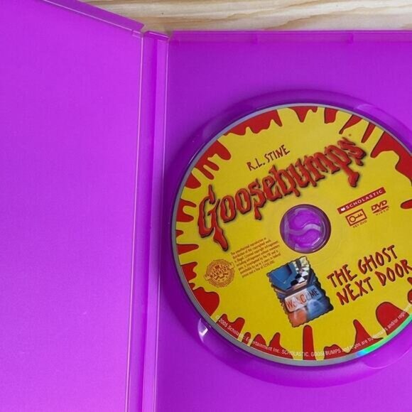 R.L. Stines Goosebumps The Ghost Next Door DVD Kids Mystery Adventure Purple - Picture 3 of 4